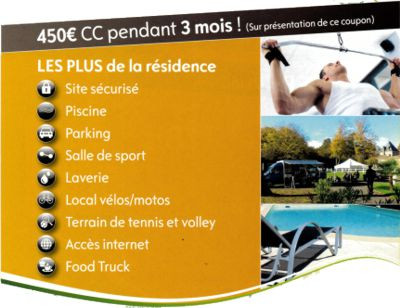 450 euros charges comprises pendant 3 mois !